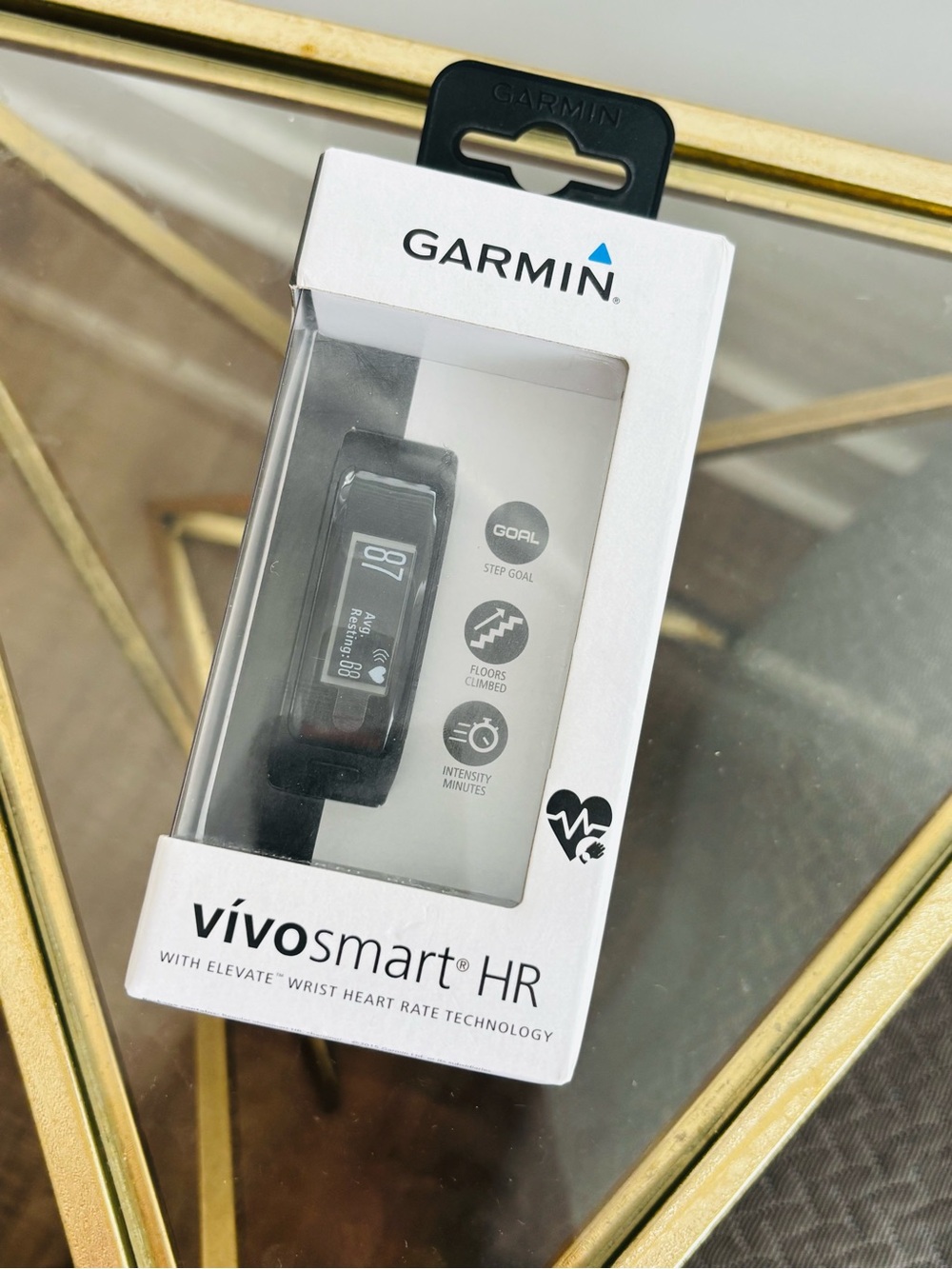 New in Box Garmin VivoSmart HR Heart Rate & Sleep Monitor & Step Counter Watch